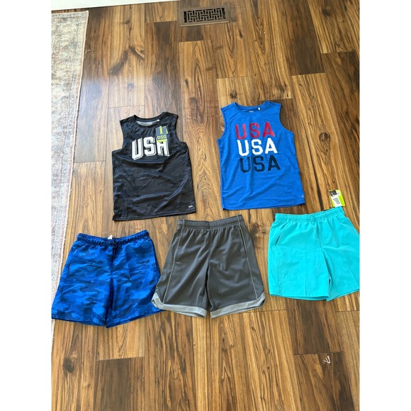 Boys' DSG Clothing Bundle – Size Medium – Shorts & USA Tees – 5 Piece Set - Picture 1 of 8